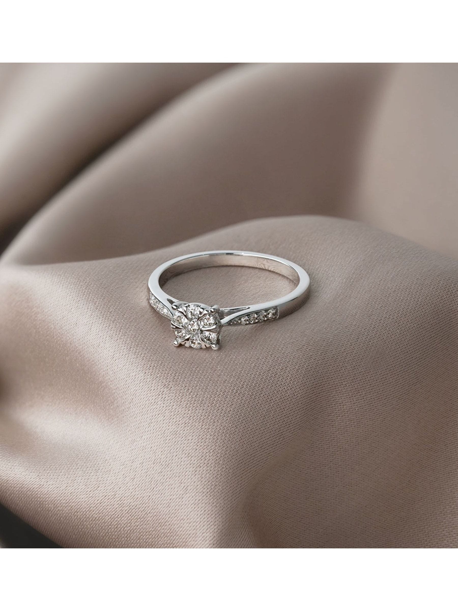 The Diamond Store lab diamond ring 9K yellow gold 0.25ct (British brand)