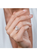 The Diamond Store 9K white gold pearl and diamond ring, imported from the UK
