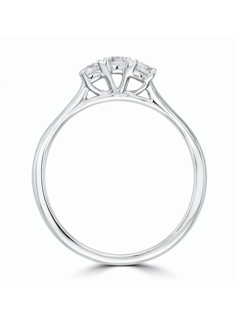 The Diamond Store white gold lab diamond ring (British brand)