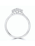 The Diamond Store white gold lab diamond ring (British brand)