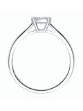 The Diamond Store 9K white gold diamond ring cluster style - British product