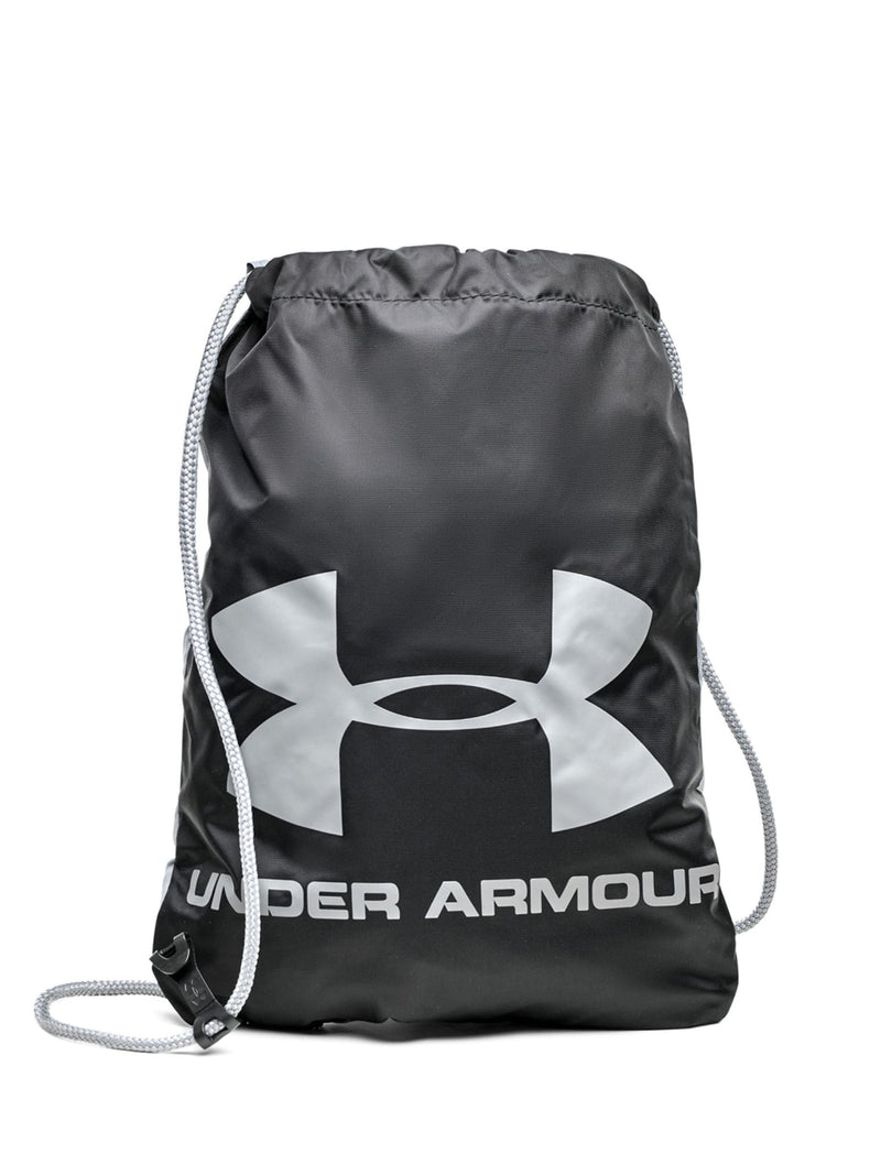 Under Armour Ozsee sackpack bag in black and grey, UK version