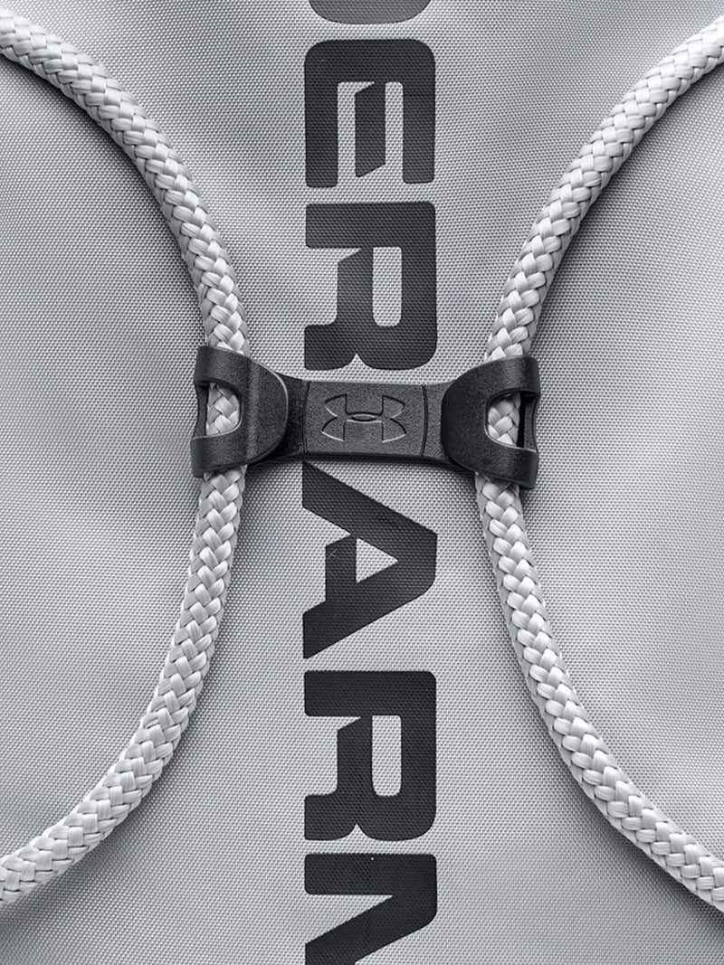 Under Armour Ozsee sackpack bag in black and grey, UK version