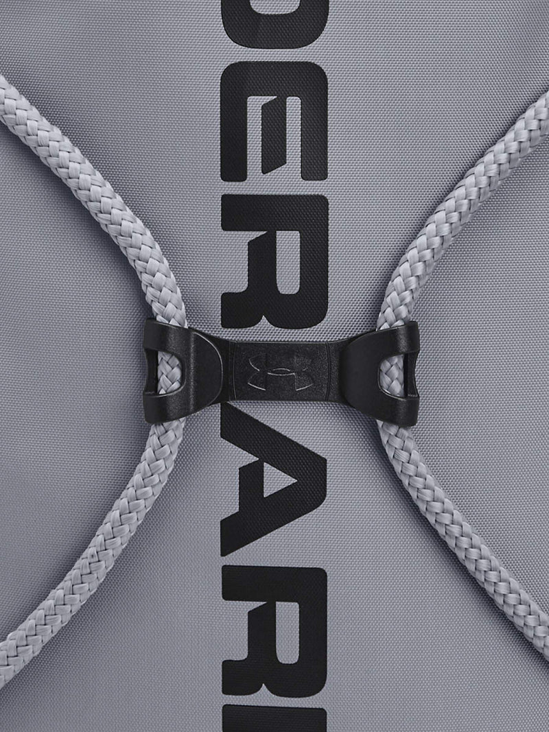 Under Armour Ozsee sackpack bag in black and grey, UK version