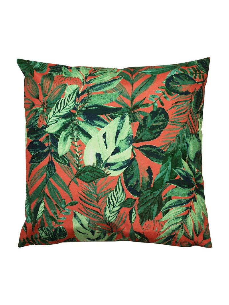 Furn Coral Psychedelic Jungle cushion 43cm, imported from the UK