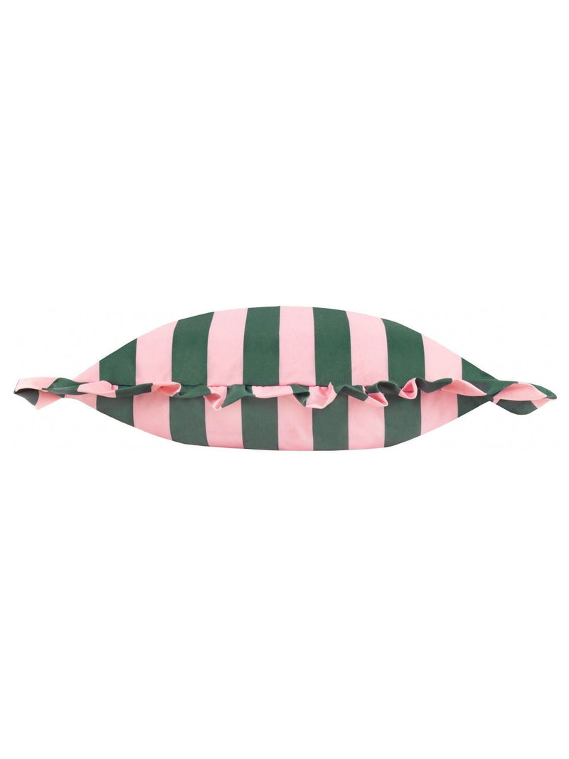 Furn Palm Royale Stripe Ruffle cushion - British product