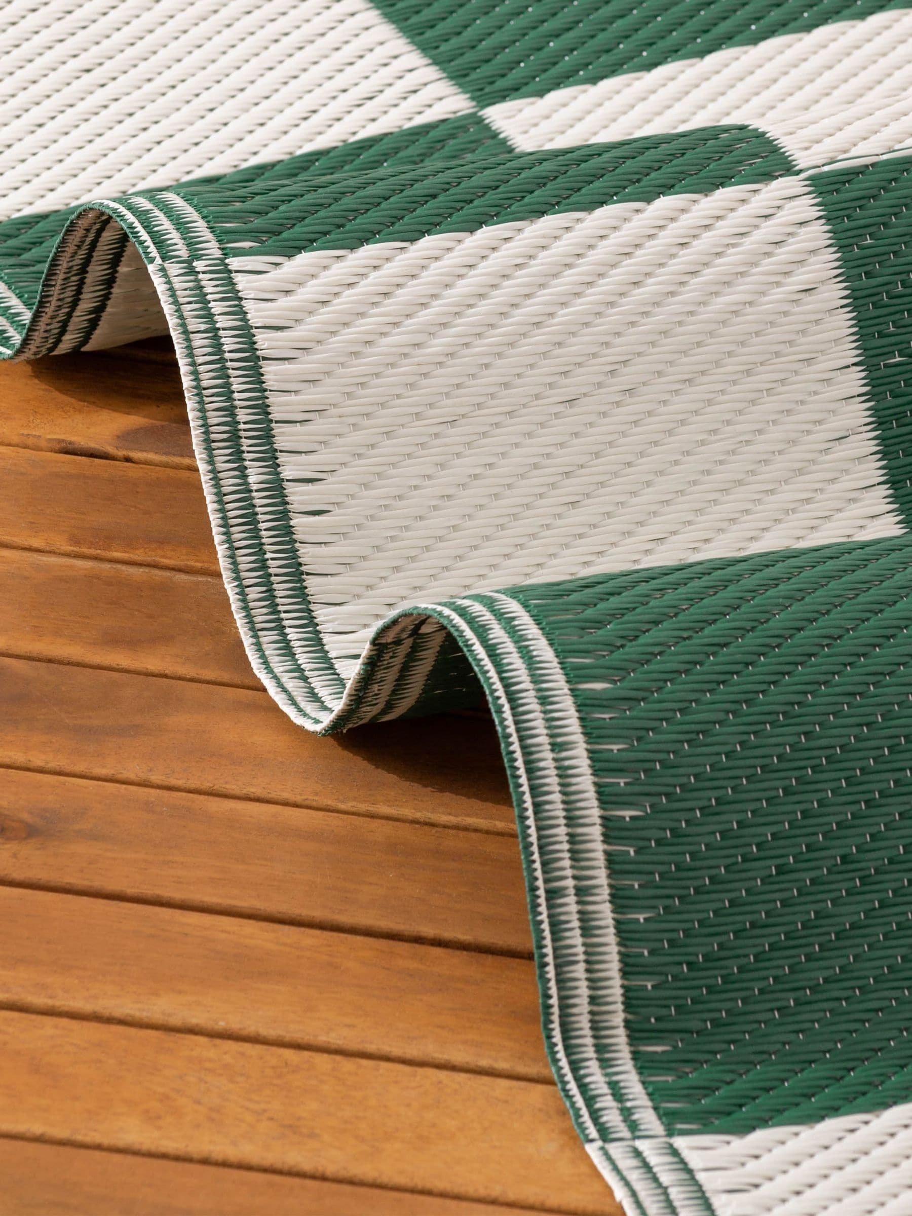 Furn outdoor rug yellow checkerboard 120x180cm (British brand)