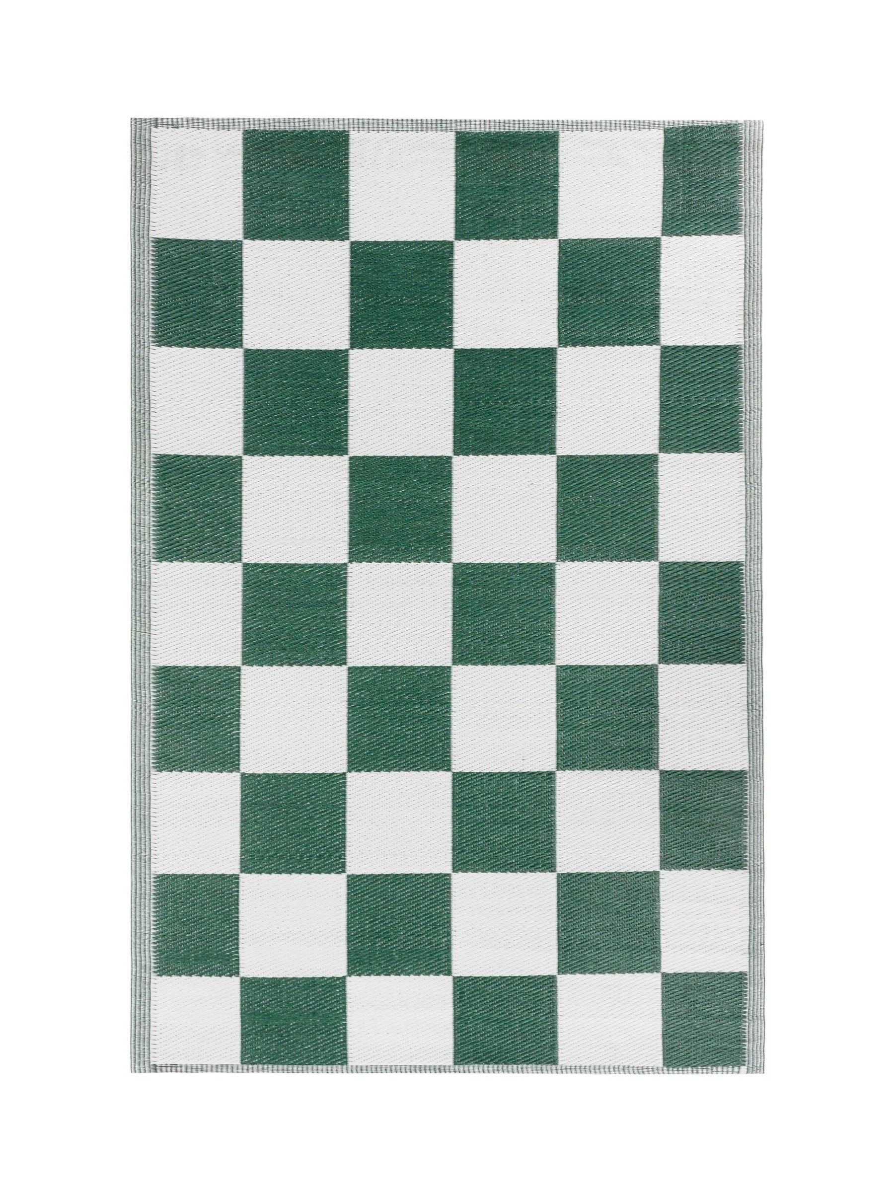 Furn outdoor rug yellow checkerboard 120x180cm (British brand)