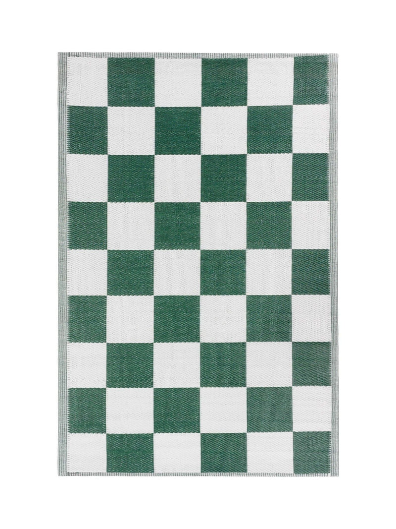 Furn outdoor rug yellow checkerboard 120x180cm (British brand)