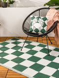 Furn outdoor rug yellow checkerboard 120x180cm (British brand)
