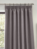 Furn Charcoal Grey Dawn Textured Blackout Pencil Pleat Curtains