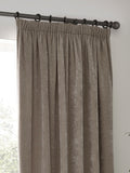 Yard Grey Heavy Chenille Lined Pencil Pleat Curtains