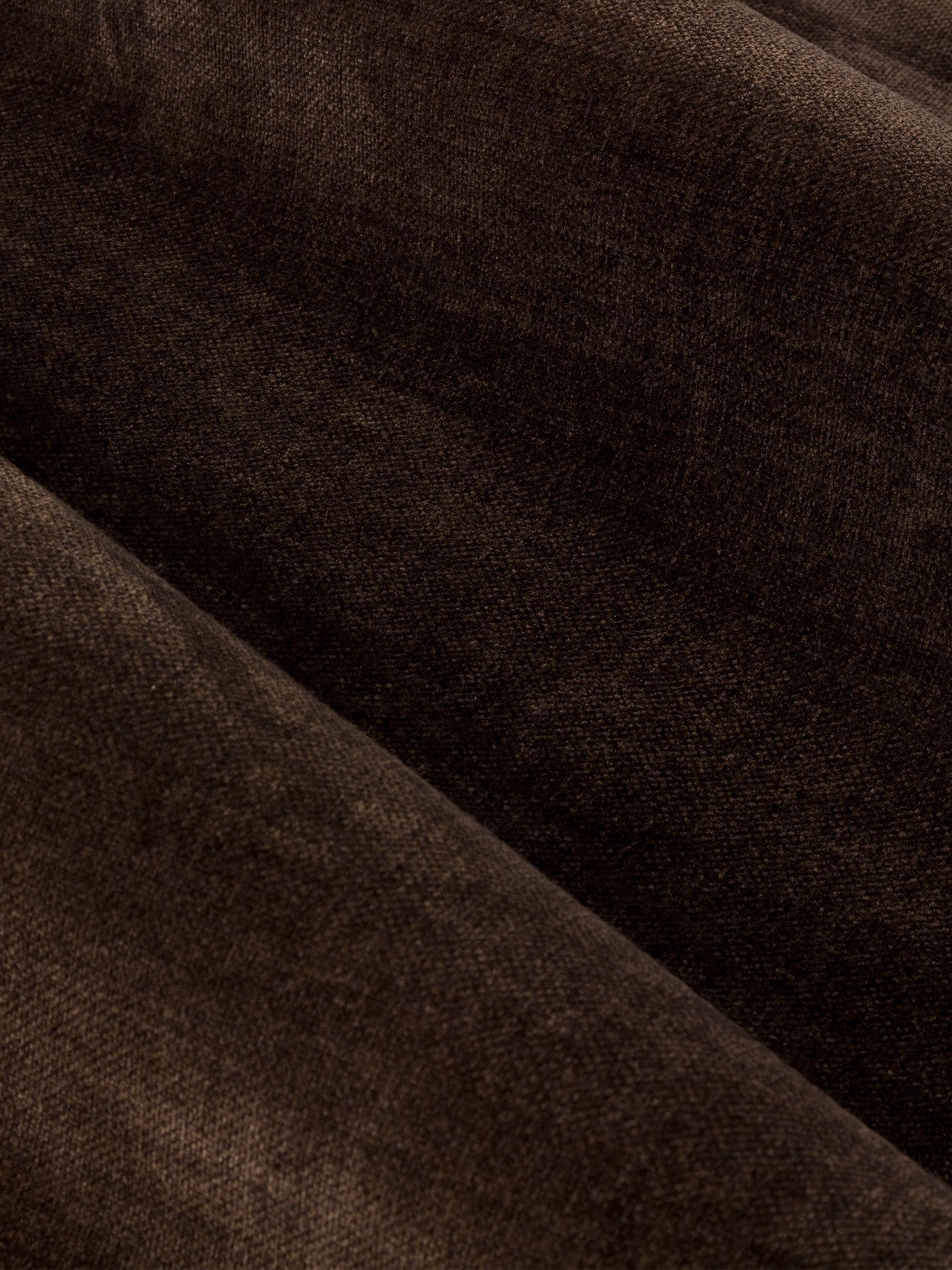 Yard brown chenille pencil pleat curtains, imported from the UK