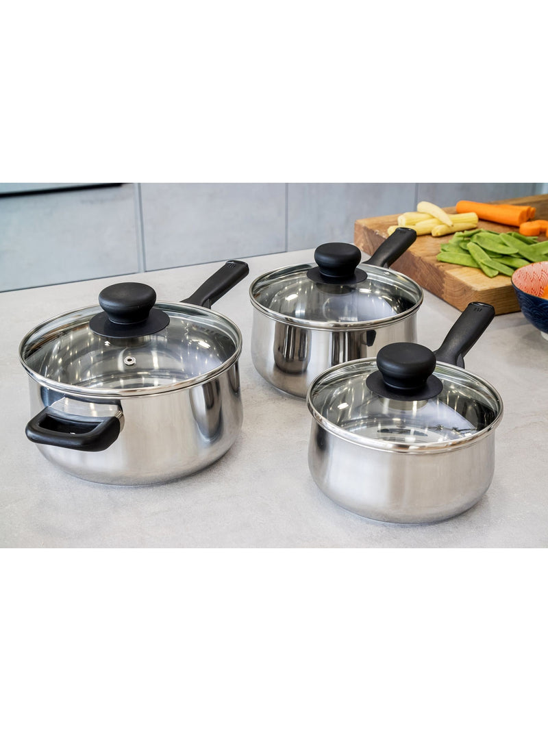 Kitchencraft Silver Extra Deep Induction Saucepan 20cm, UK version