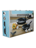 Kitchencraft black non-stick induction frying pan set, 20cm and 28cm, UK version