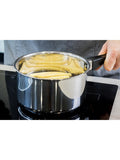 KitchenCraft silver extra-deep medium induction saucepan with lid - British product