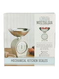 Kitchencraft cream vintage mechanical kitchen scale with bowl, UK version