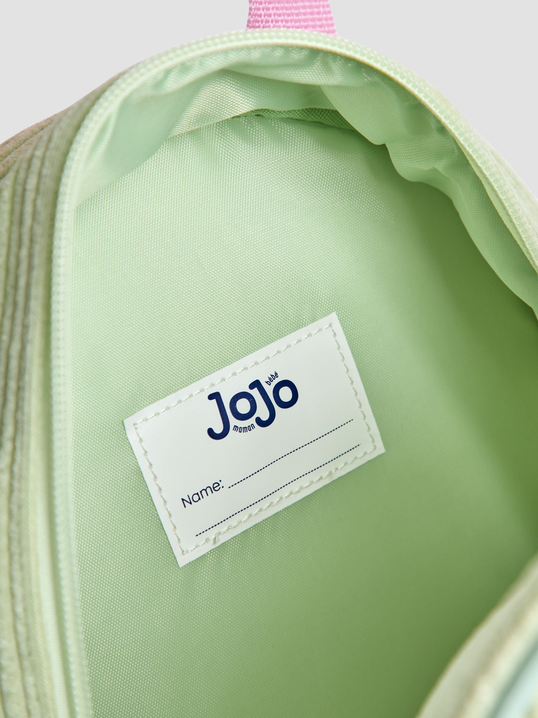 JoJo Maman Bébé pear medium backpack 3D lemon pocket (British brand)
