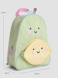 JoJo Maman Bébé pear medium backpack 3D lemon pocket (British brand)
