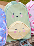 JoJo Maman Bébé pear medium backpack 3D lemon pocket (British brand)