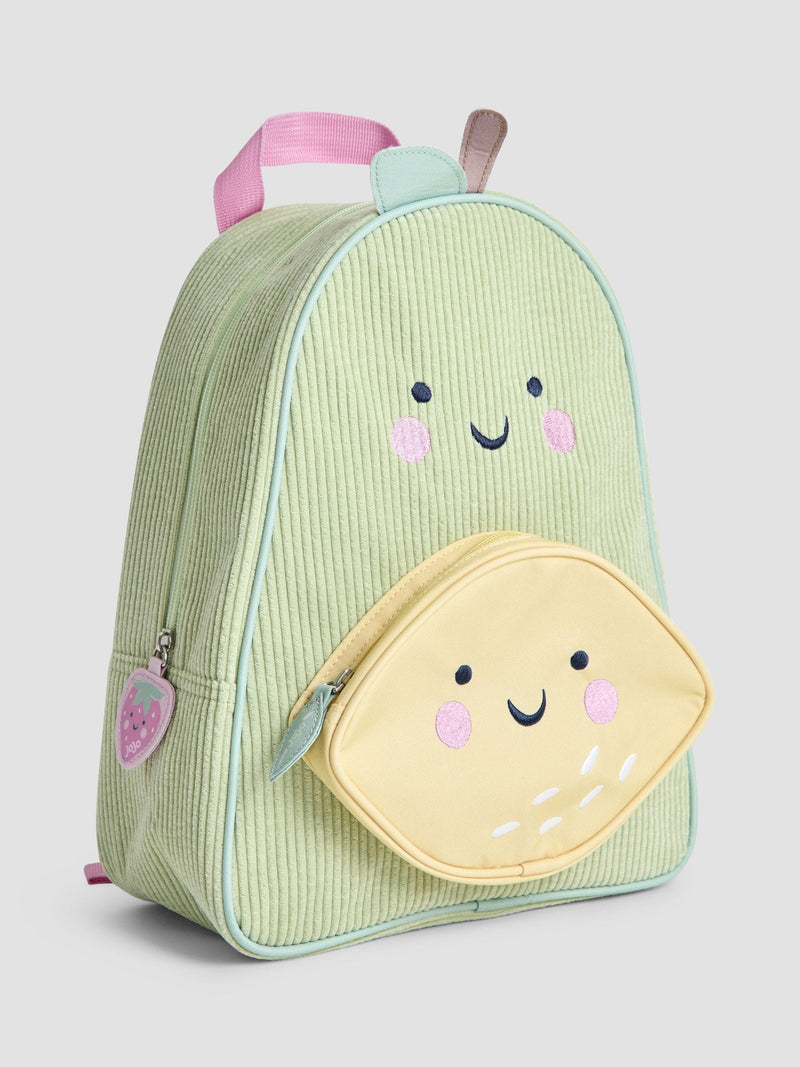 JoJo Maman Bébé pear medium backpack 3D lemon pocket (British brand)