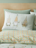 Catherine Lansfield green spring gonks reversible duvet cover set - British product