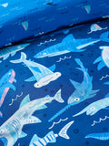 Catherine Lansfield Blue Jawsome Shark Reversible Duvet Cover Set