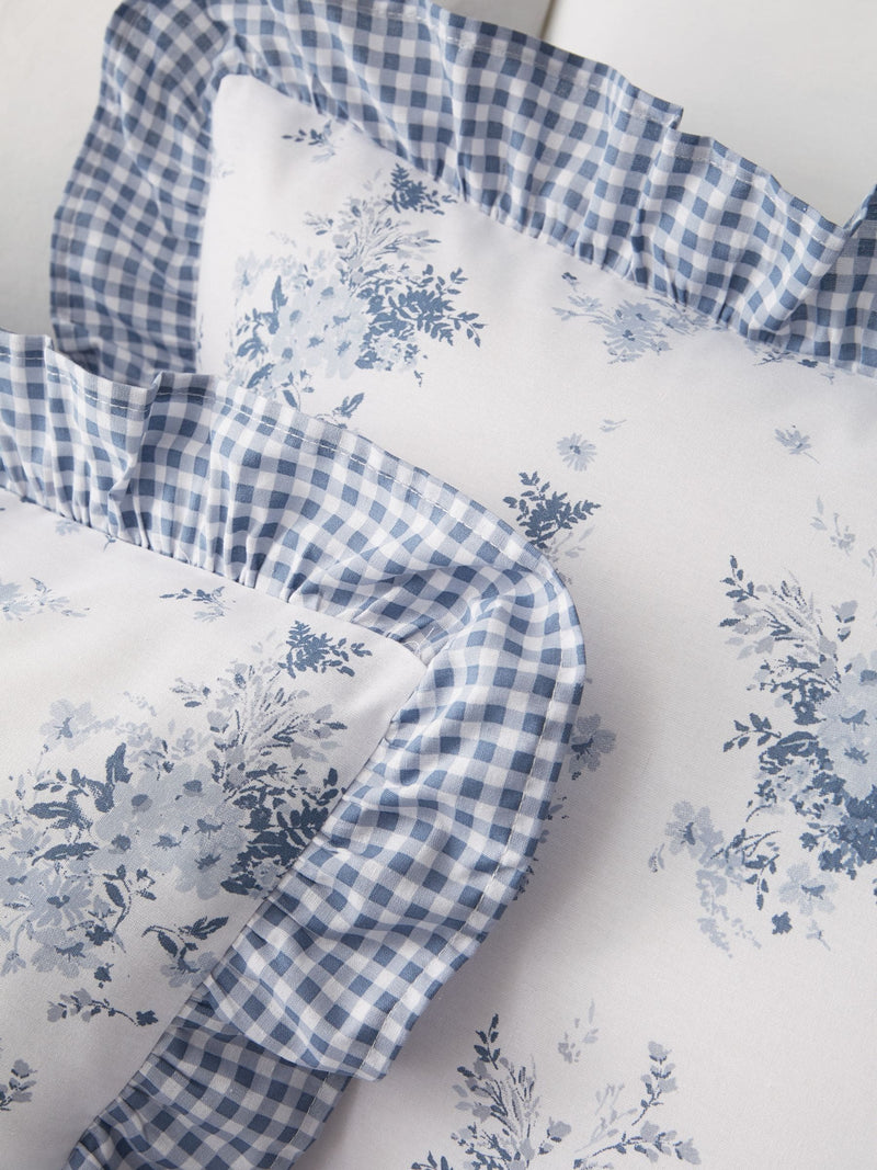 Catherine Lansfield Blue Lucie Floral duvet cover set - British product