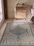 French Connection Natural Poppyfield Printed Flatweave Rug