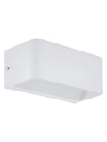 Eglo Sania white aluminium LED cube wall light - British product