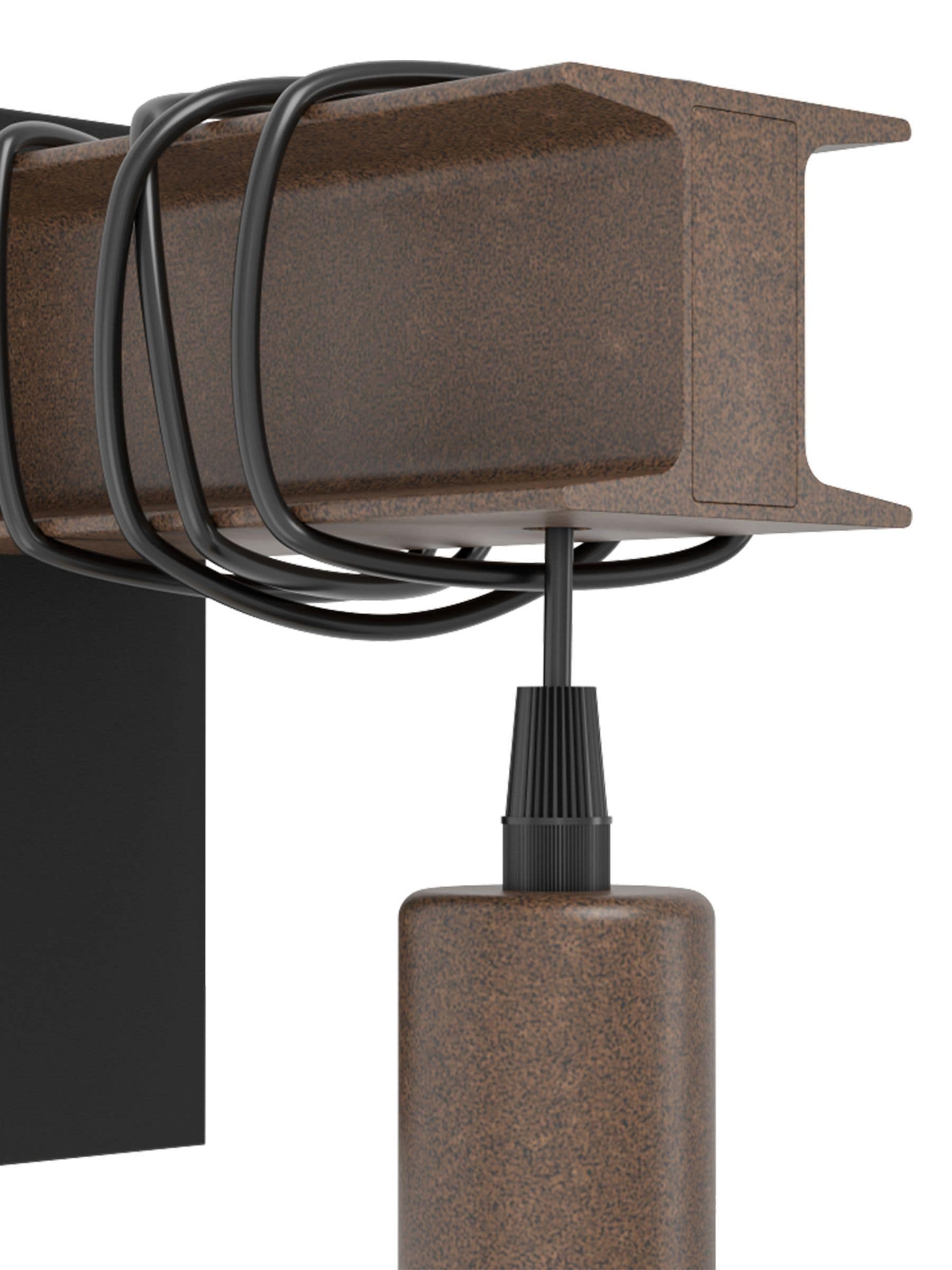 Eglo black and gold Townshend wall light, imported from the UK