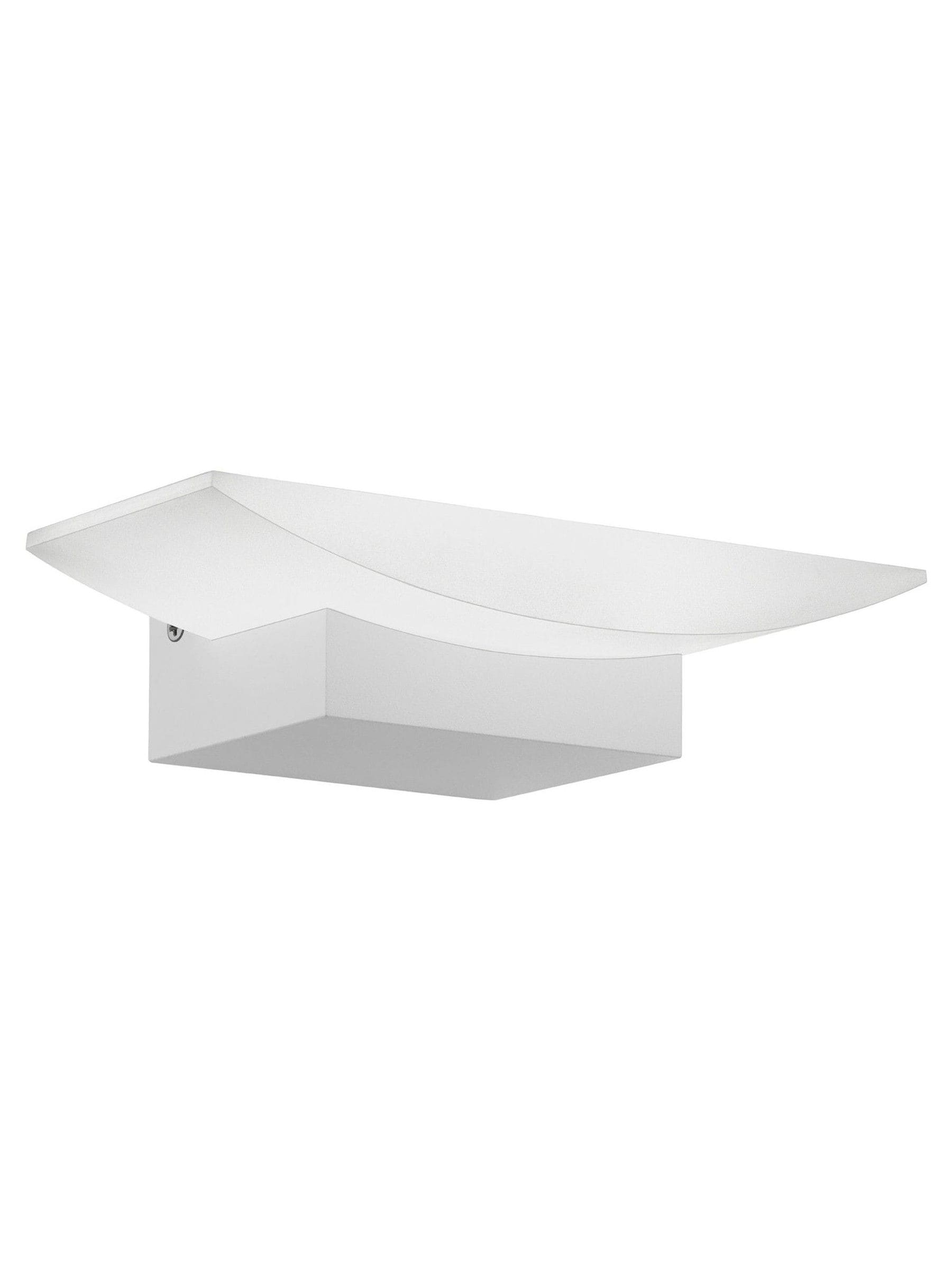 Eglo Metrass white LED uplighter wall light, imported from the UK