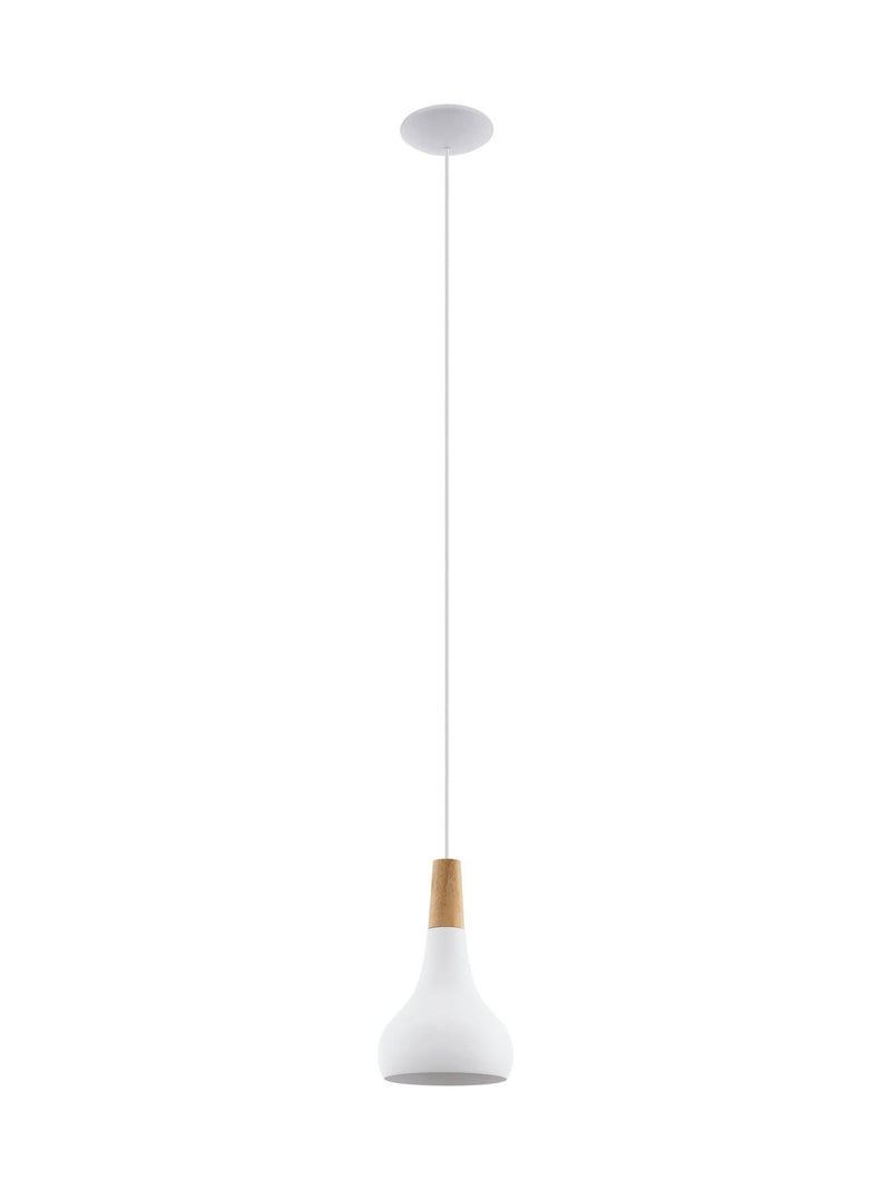 Eglo Sabinar white pendant ceiling light - British product