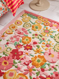 Lucy Tiffney Campion floral wool rug - British product