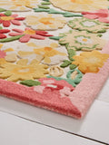 Lucy Tiffney Campion floral wool rug - British product