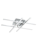 Eglo Chrome Lasana 1 LED ceiling light 50cm, UK version
