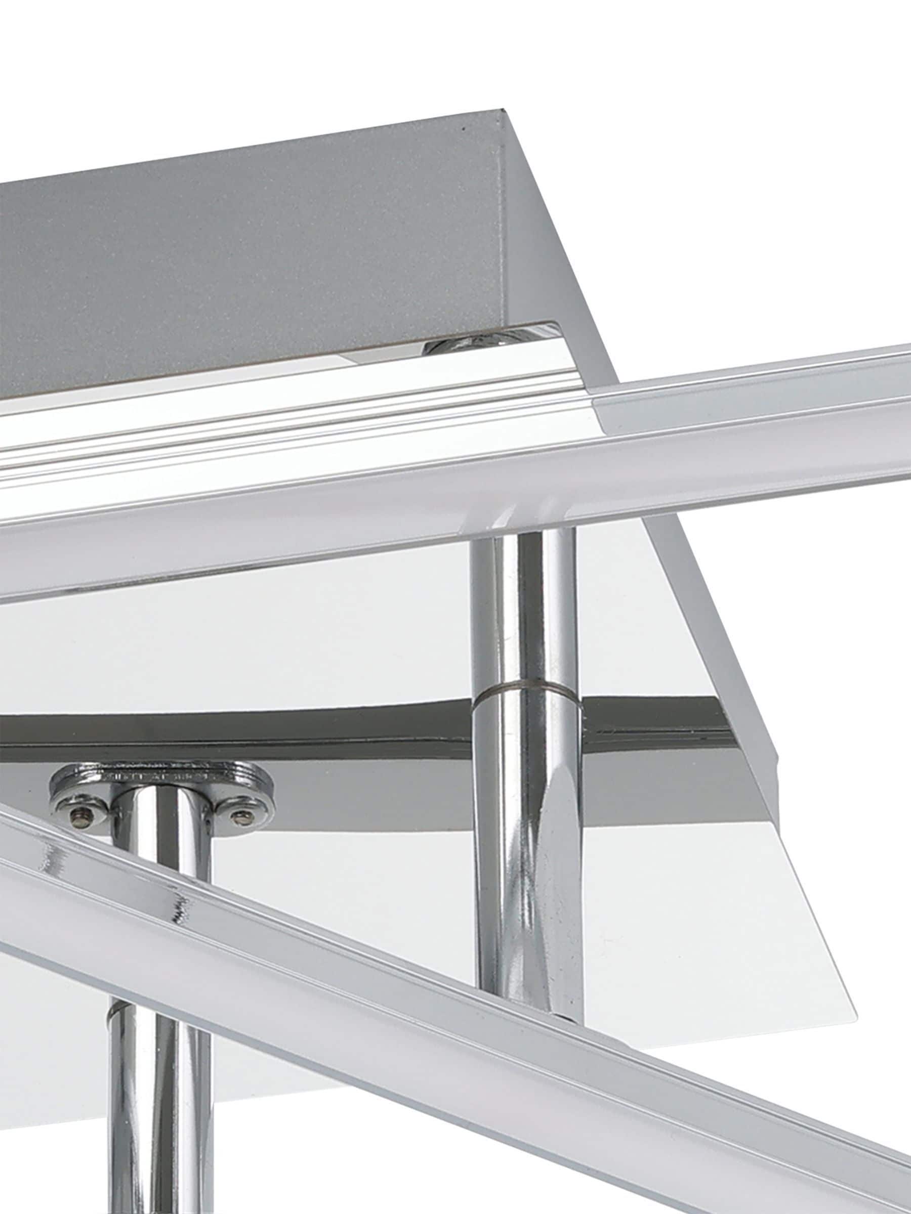 Eglo Chrome Lasana 1 LED ceiling light 50cm, UK version