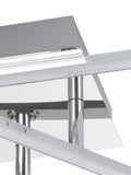 Eglo Chrome Lasana 1 LED ceiling light 50cm, UK version