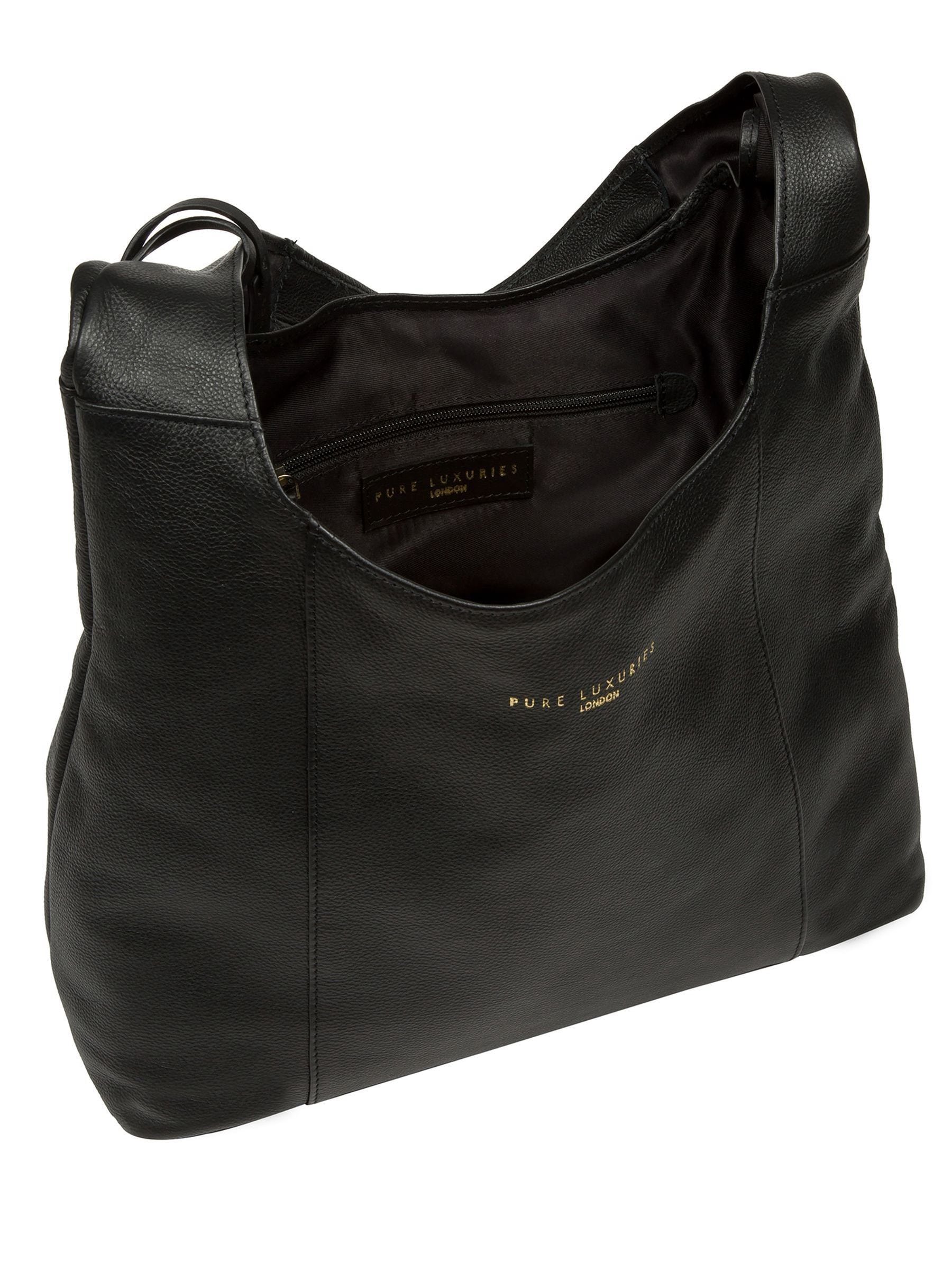 Pure Luxuries London black Nina shoulder bag - British product