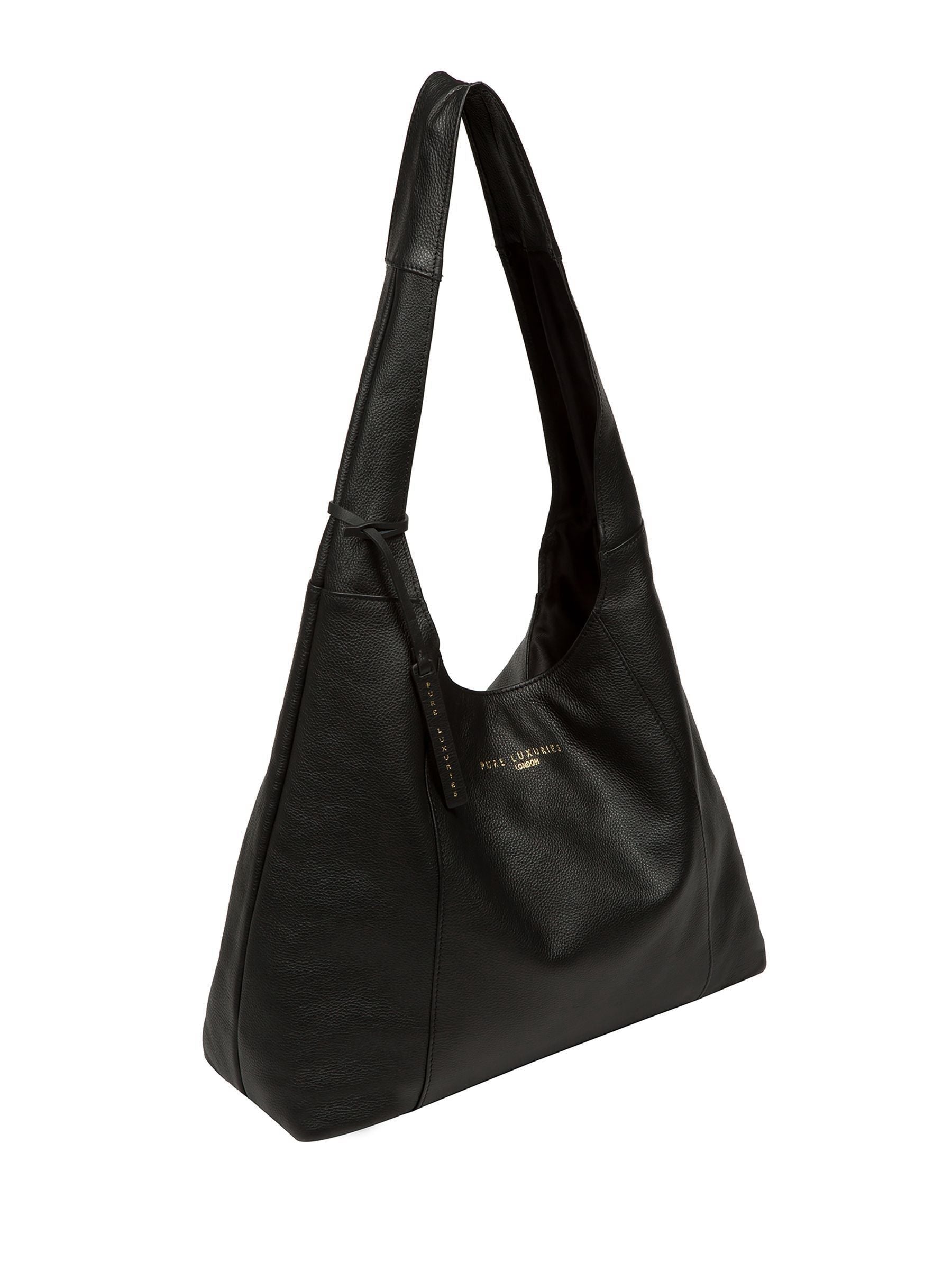 Pure Luxuries London black Nina shoulder bag - British product