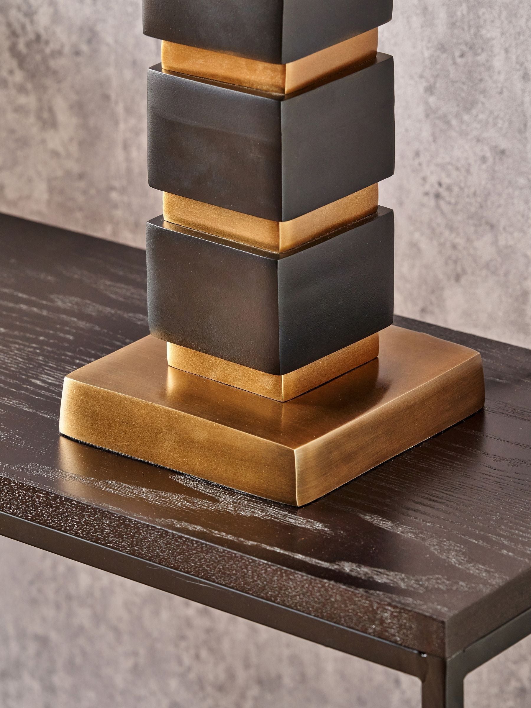 Pacific Lifestyle Maximo Cube table lamp 63cm - British product