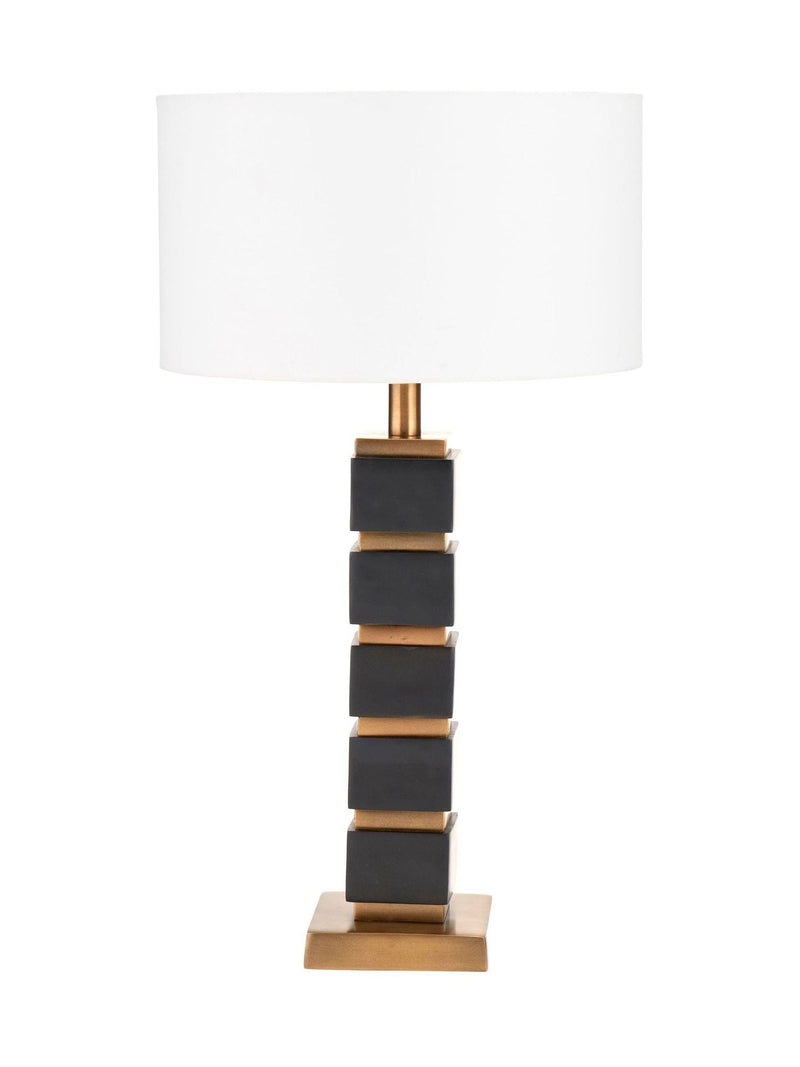 Pacific Lifestyle Maximo Cube table lamp 63cm - British product