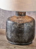 Pacific Lifestyle grey vulcan stoneware table lamp, UK version