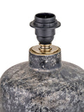 Pacific Lifestyle grey vulcan stoneware table lamp, UK version