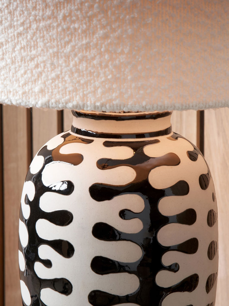 Pacific Lifestyle Black Elkorn tall coral table lamp 58cm (British brand)