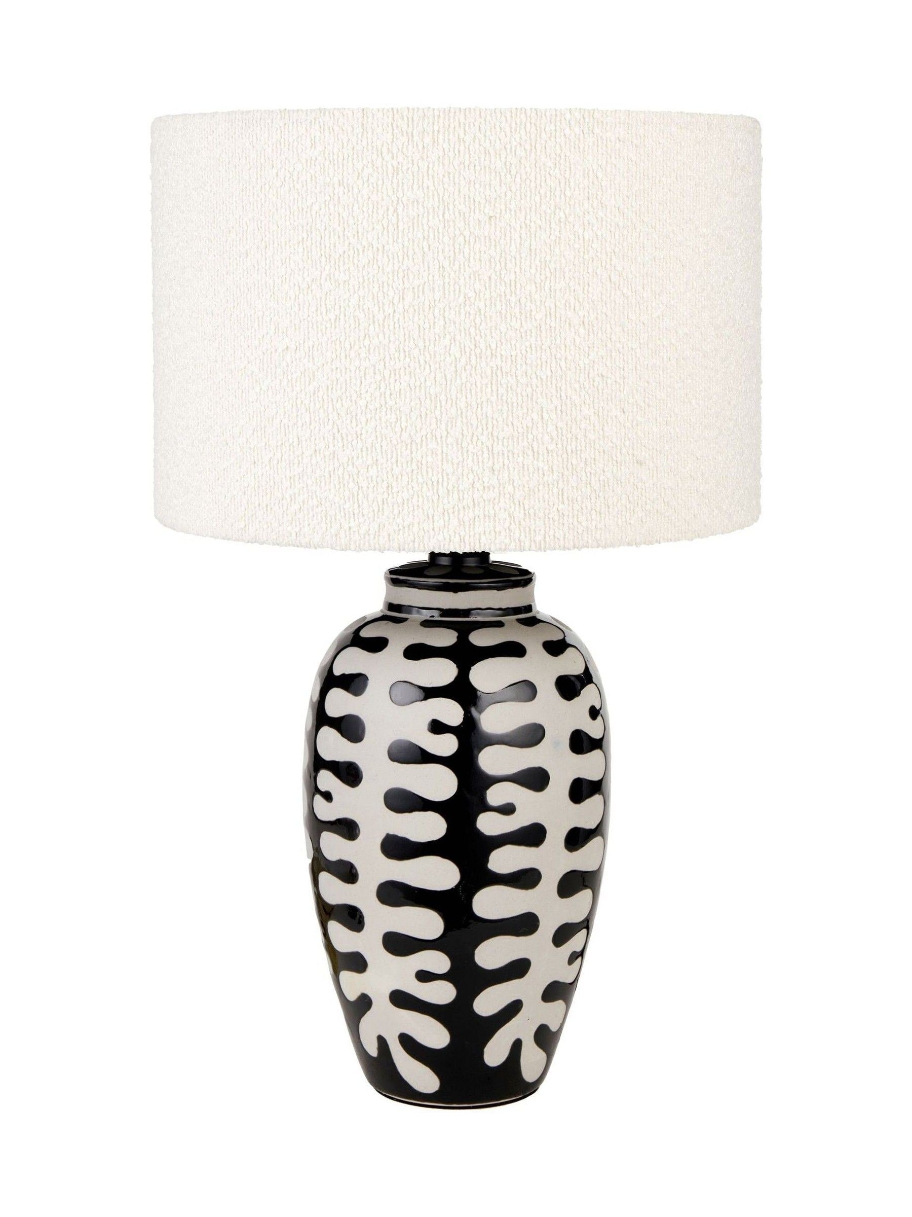 Pacific Lifestyle Black Elkorn tall coral table lamp 58cm (British brand)