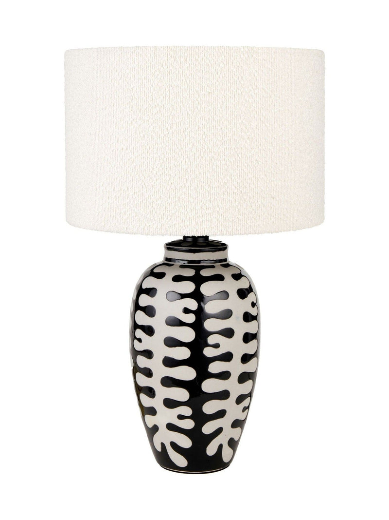 Pacific Lifestyle Black Elkorn tall coral table lamp 58cm (British brand)