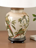 Pacific Lifestyle parrot glass table lamp 40cm, UK version