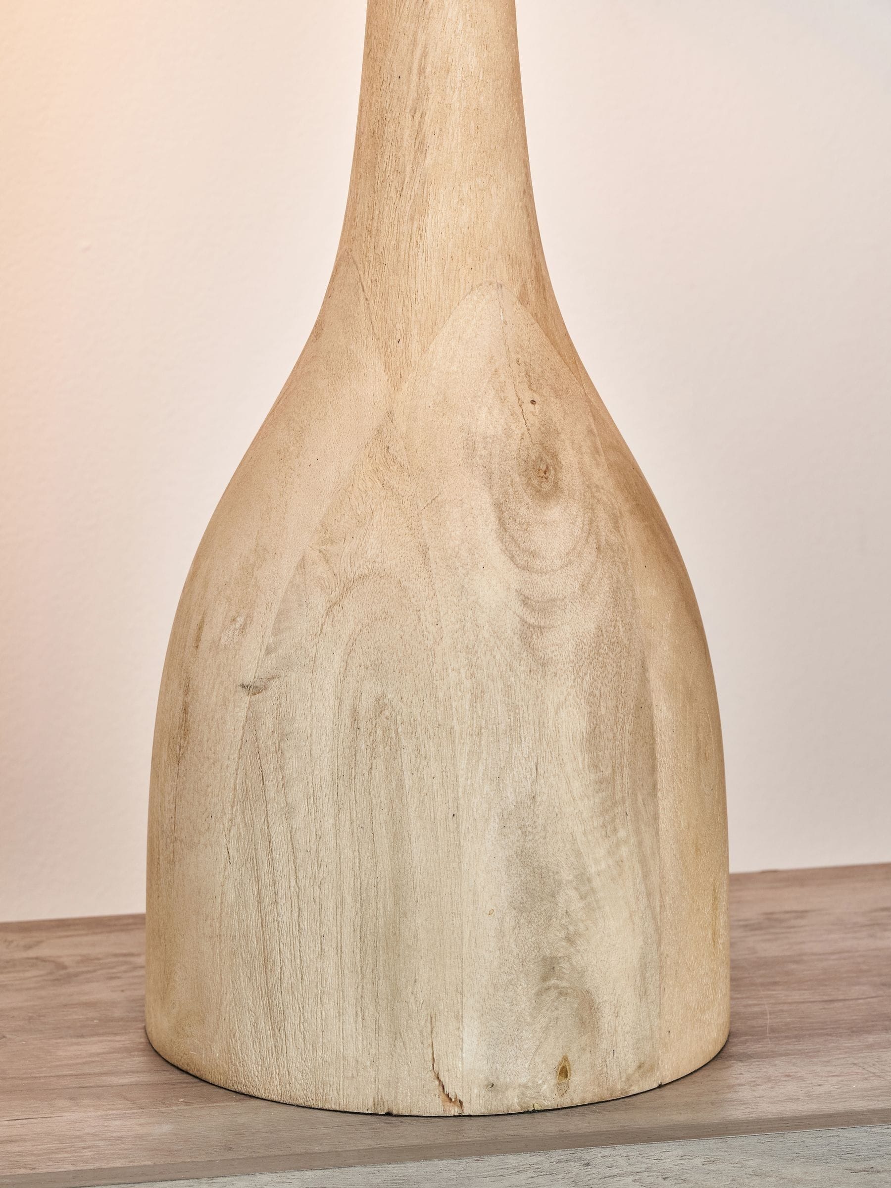 Pacific Lifestyle Corella mango wood table lamp - British product