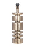 Pacific Lifestyle table lamp champagne gold stacked cylinder 59cm - British product